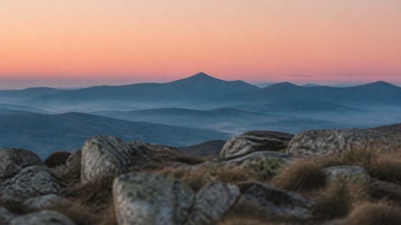 Chasser les lumières d’aurore dans les montagnes du Massif central